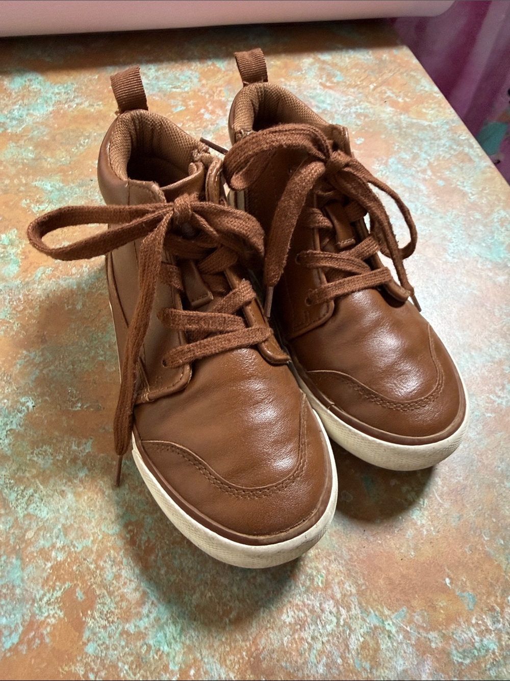 wonder nation Brown Kids Dress Sneakers
